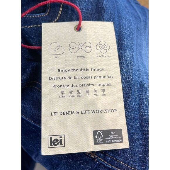 L.e.I Sophia hipster flare jeans womens jr 17R plus size dead stock Y2K 00’s nwt - Picture 11 of 12